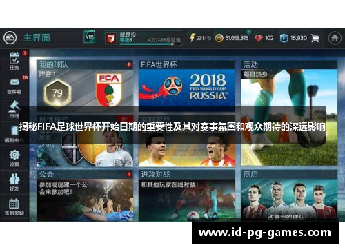 揭秘FIFA足球世界杯开始日期的重要性及其对赛事氛围和观众期待的深远影响