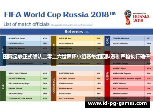 国际足联正式确认二零二六世界杯小组赛每组四队赛制严格执行确保 国际足联正式确认二零二六世界杯小组赛每组四队赛制严格执行确保